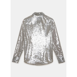 Mint Velvet Grey Sequin Shirt